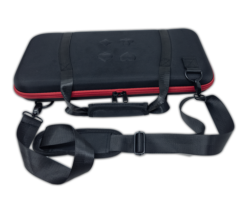 300 chip capacity soft shell case with carry strap