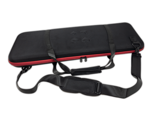 Soft shell poker chip case 500 capacity; Lightweight heavy duty case with strap and EVA tray