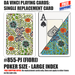 DA VINCI Playing cards - replacement card - Fiori poker size large index