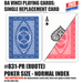 DA VINCI Playing cards - replacement card - Ruote poker size normal index