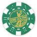 Golf ball marker poker chips foil stamped with funny designs - Gone golfing