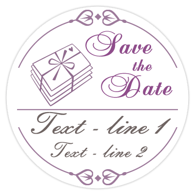 Save the Date wedding poker chips - Invites