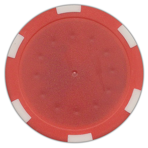 Red 6-Stripe 11.5 gram poker chips for custom inserts