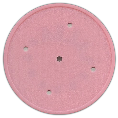 Pink Solid edge 11.5 gram poker chips for custom inserts
