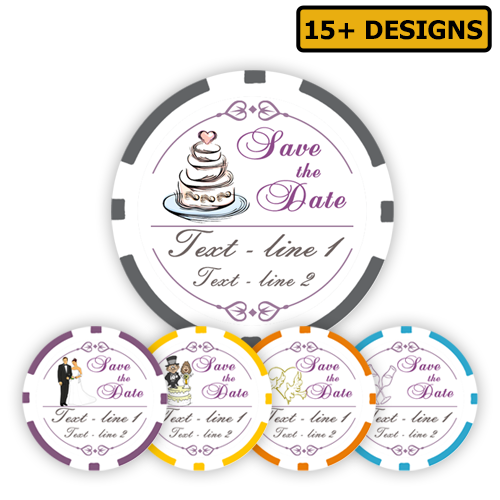 Wedding & Save the Date poker chips