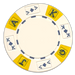 Ace King 3 tone 11.5 gram white poker chips
