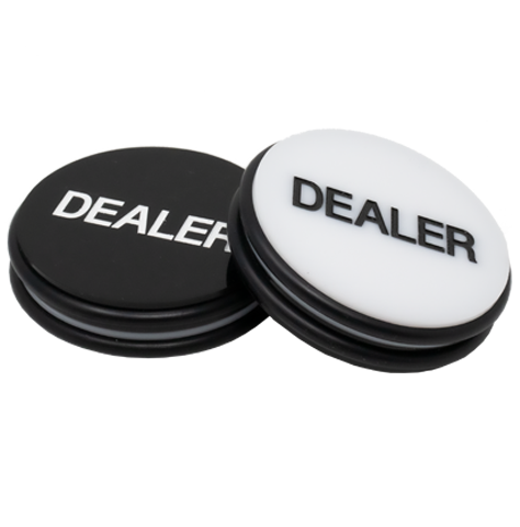 Large 3-Inch Casino-Grade Dealer Button, Double-Sided
