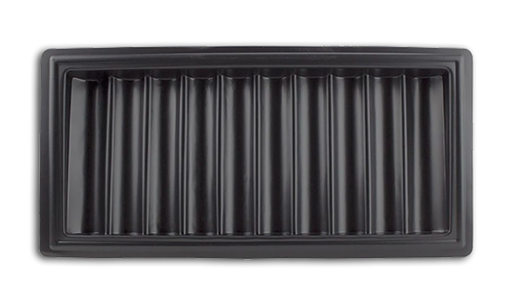 Black Plastic Poker Chip Table Tray, 500 Chip Capacity