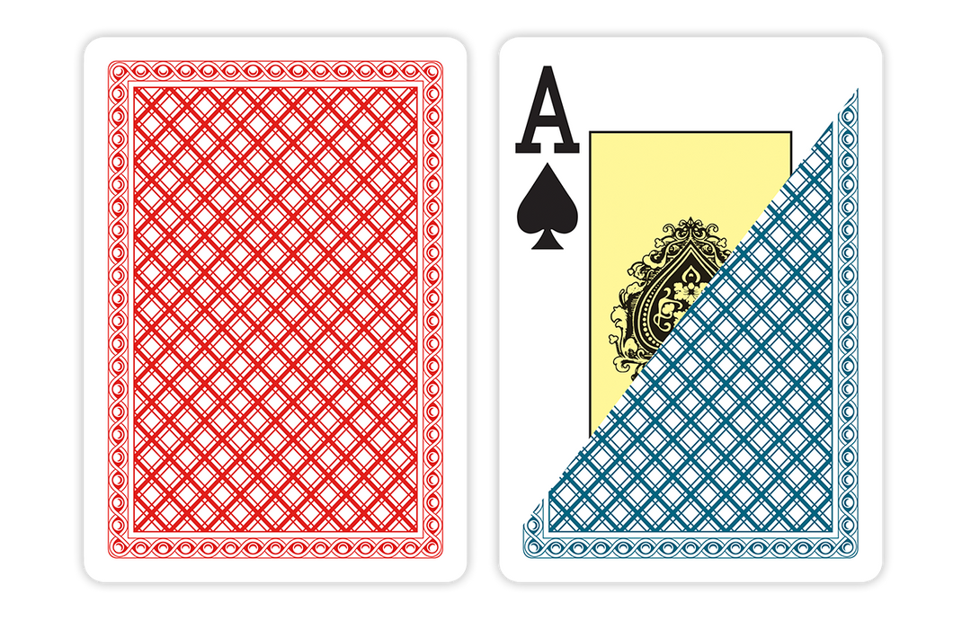 Chips and Games 100% Plastic Playing Cards, Poker Size, Large Index, 2 Decks