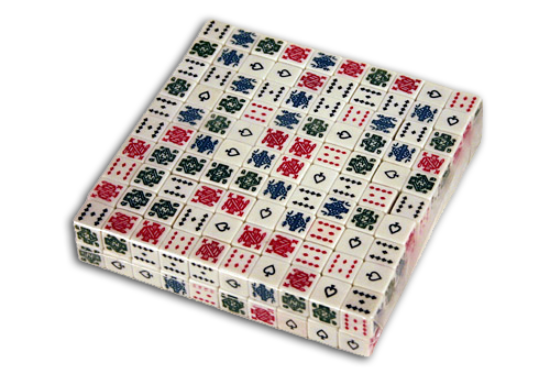Set of 200 Six-Sided Poker Playing Card Dice