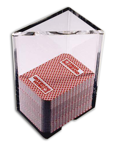 6-Deck Acrylic Blackjack Discard Tray for Playing Cards