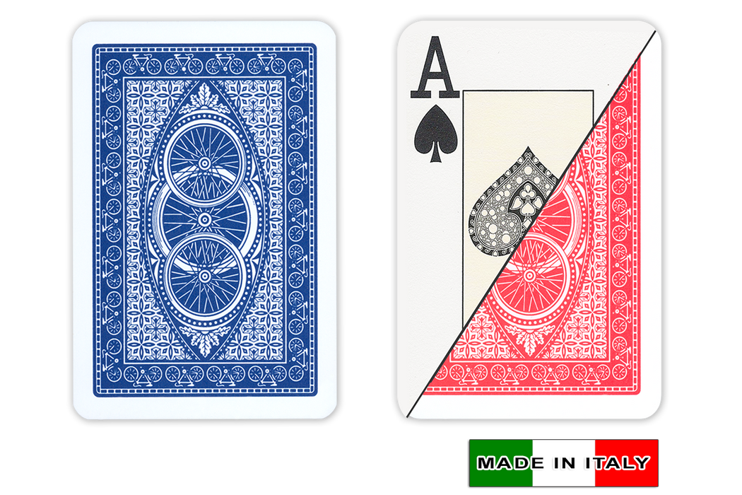 Da Vinci Ruote 100% Plastic Italian Playing Cards, 2 Decks, Bridge Size, Large Index