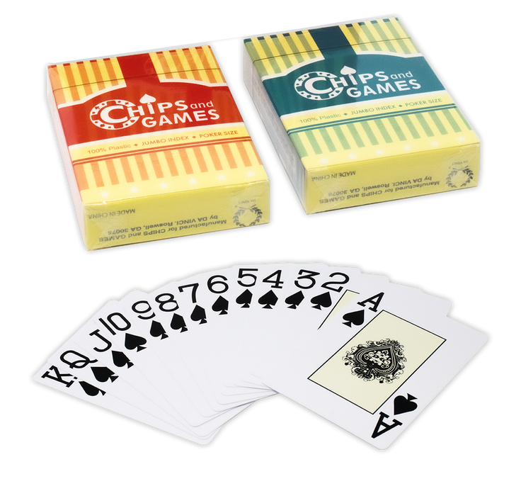 100% plastic playing cards