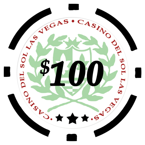 Casino Del Sol 11.5 gram poker chips - Black chips