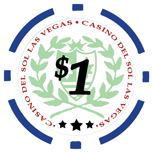 Casino Del Sol 11.5 gram poker chips - Blue chips