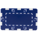 European style rectangular poker chips plaques - Blue 32 gram chips