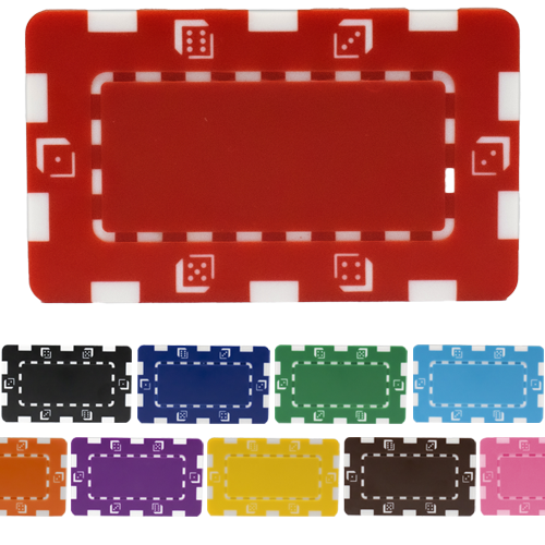 European style rectangular poker chips – 32 gram heavyweight