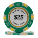 Monte Carlo poker club clay 14 gram poker chips - Green