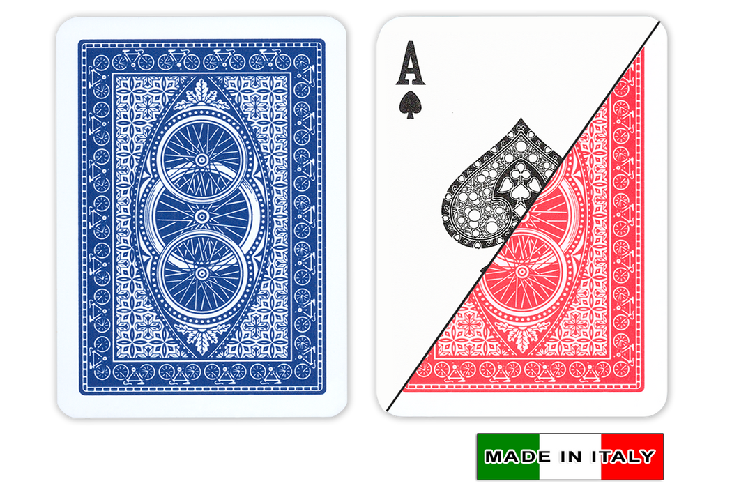 Ruote by DA VINCI Italian plastic playing cards - Poker size normal index