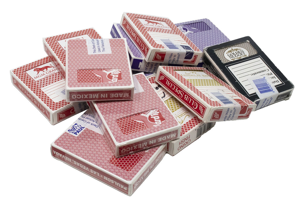 Set of 12 Cancelled Casino Playing Cards, Poker Size