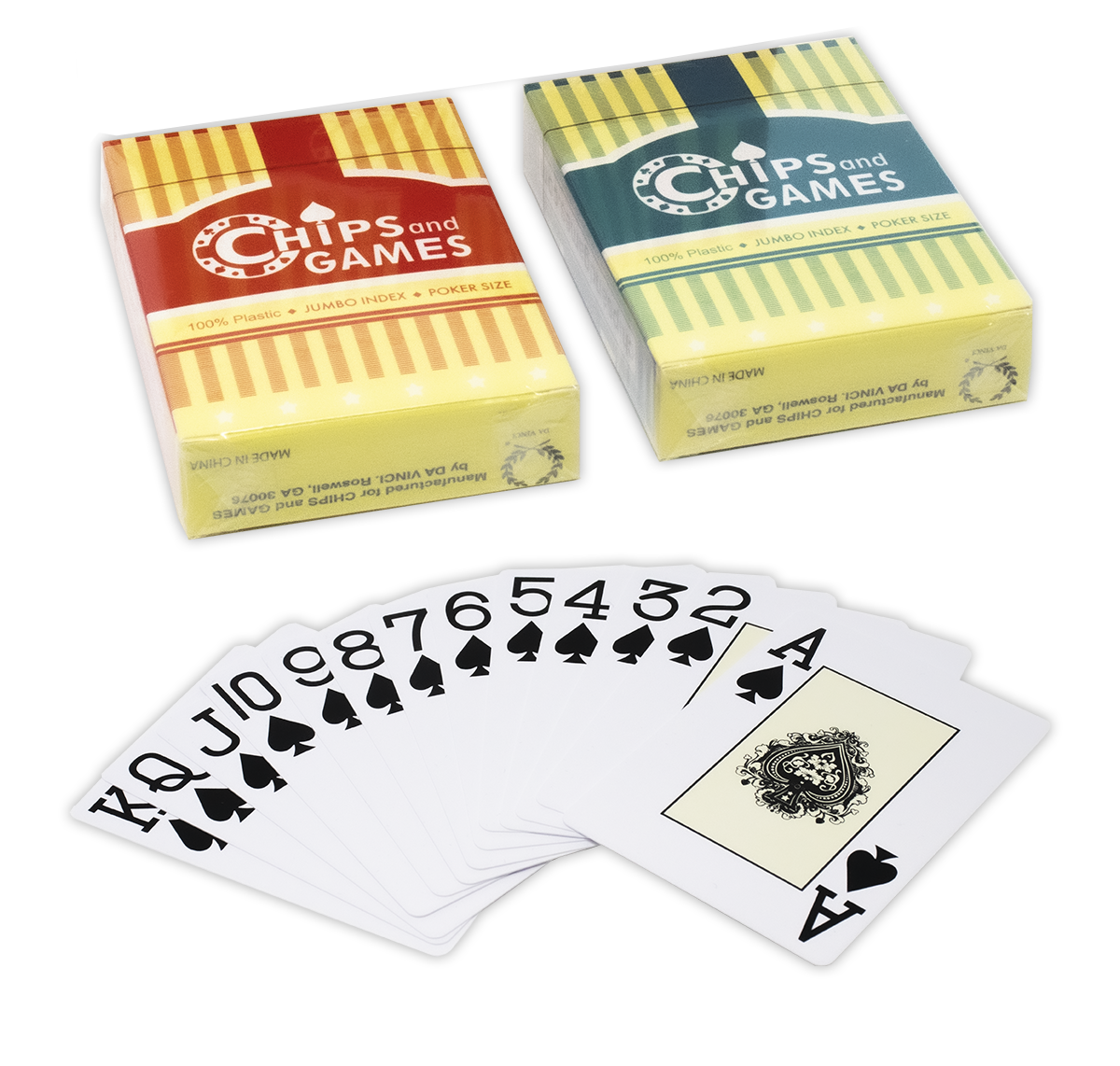 100% plastic playing cards