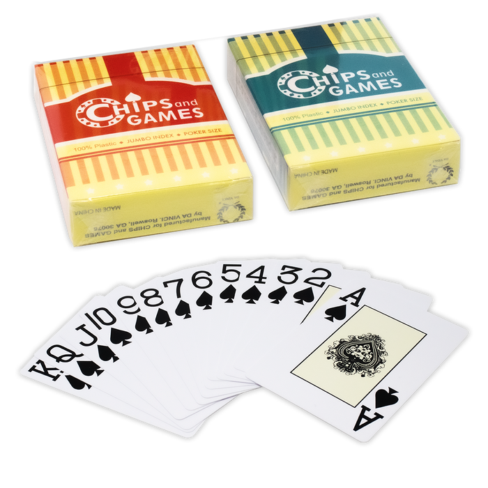 100% plastic playing cards