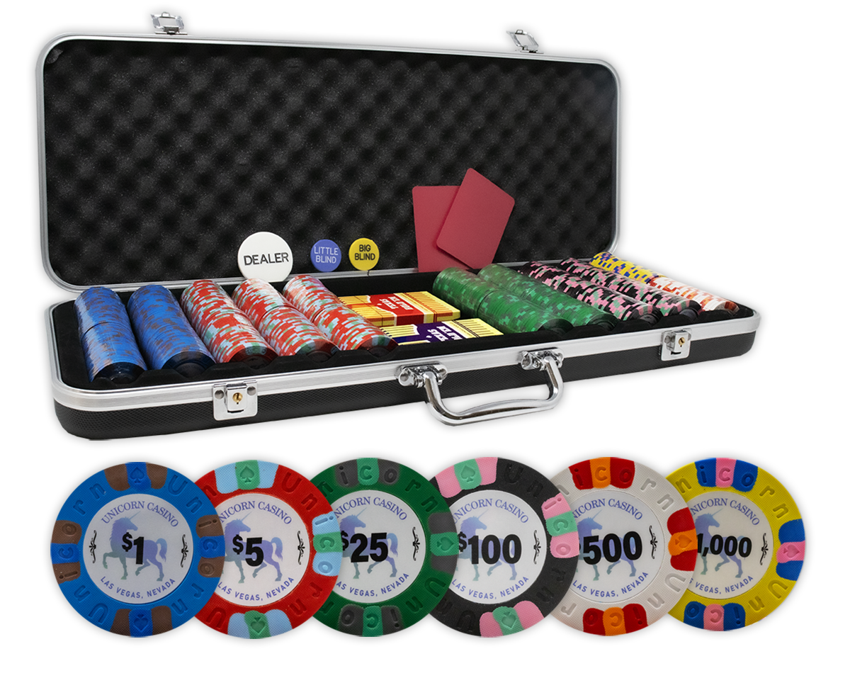 Poker chips set for home games