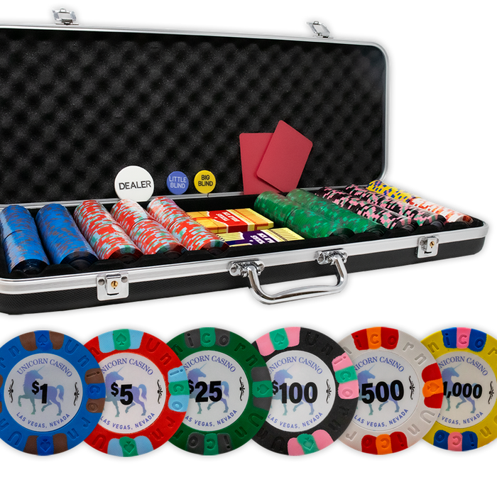 Poker chips set for home games