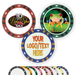 12 Gram full color custom poker chips with UV direct print