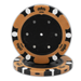 Monte Carlo clay 14 gram poker chips for custom inserts - Orange