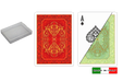 Persiano 100% plastic playing cards by DA VINCI - 2 decks poker size large index in clear case