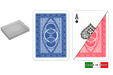 Ruote 100% plastic playing cards by DA VINCI - 2 decks poker size normal index in clear case