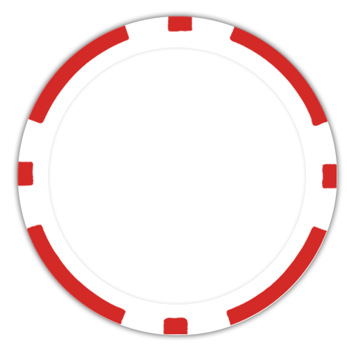 Red 8 Stripe 11.5 gram poker chips for custom inserts or direct print
