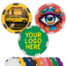 6 Stripe Full Color Custom Poker Chip with custom logo design