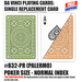 DA VINCI Playing cards - replacement card - Palermo poker size normal index