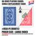 DA VINCI Playing cards - replacement card - Ruote poker size large index