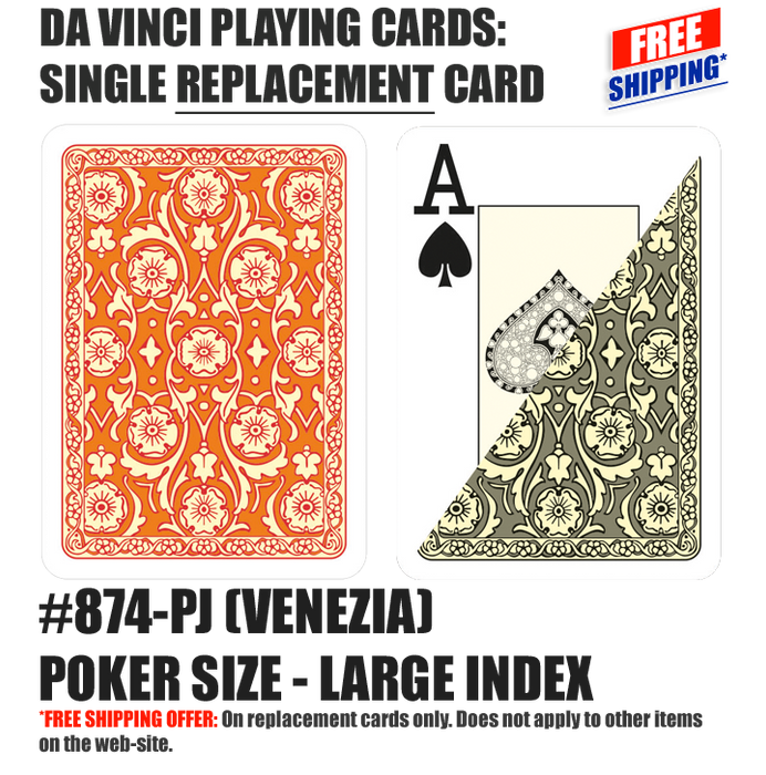 DA VINCI playing cards - replacement cards for Venezia design