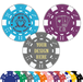 Classic Dice 11.5 gram custom poker chips with foil hot stamping