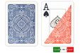 Modiano plastic playing cards from Italy - Blue and Red cards