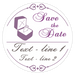 Save the Date wedding poker chips - Ring