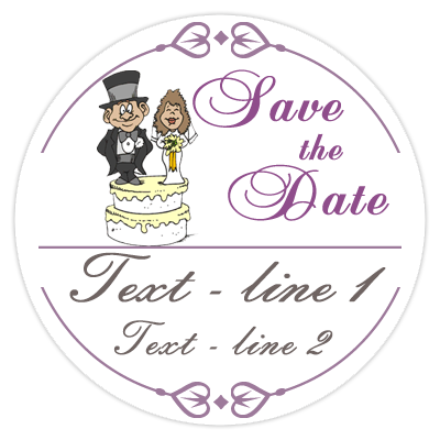 Save the Date wedding poker chips - Wedding cake topper