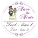 Save the Date wedding poker chips - Wedding cake topper
