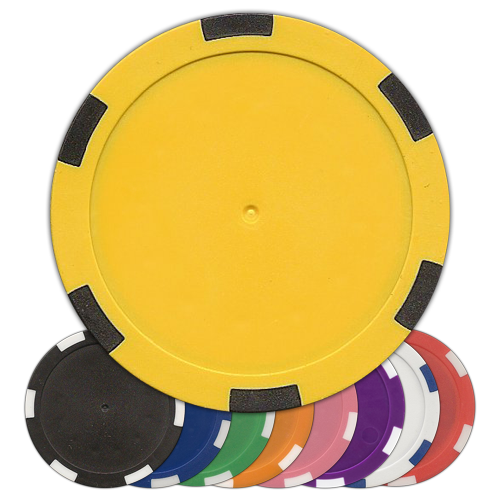 6-stripe 11.5 gram poker chips – 50 pack, insert ready