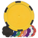 6-stripe 11.5 gram poker chips – 50 pack, insert ready