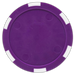 Purple 11.5g six-stripe poker chips – blank, suitable for laminated inserts