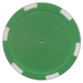 Green 6-Stripe 11.5 gram poker chips for custom inserts