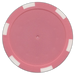 Pink 6-Stripe 11.5 gram poker chips for custom inserts
