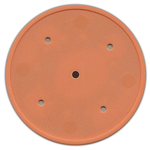 Orange Solid edge 11.5 gram poker chips for custom inserts
