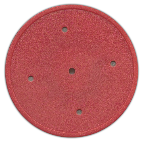 Red Solid edge 11.5 gram poker chips for custom inserts