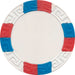 White Tri-color 11.5 gram poker chips for custom inserts